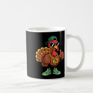 67 Thanksgiving Funny Turkey Wearing Cap Sungles S Coffee Mug