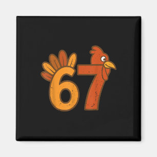 67 Thanksgiving Math Turkey Funny Brainrot Math Te Magnet