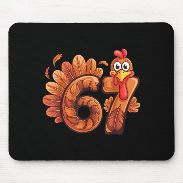 67 Thanksgiving Turkey  Mouse Pad (Front)