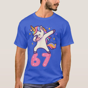 67 Unicorn for Girls Si Seven Meme Brainrot Funny T-Shirt