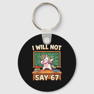 67 Unicorn For Girls Six Seven Meme Brainrot Funny Key Ring
