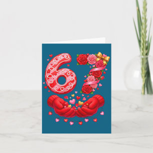 67 Valentine 6 7 Meme Pajamas Holiday Gen Alpha Sl Thank You Card