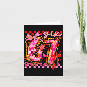 67 Valentine Day 6 7 Meme Six Seven Girl Kids  Card