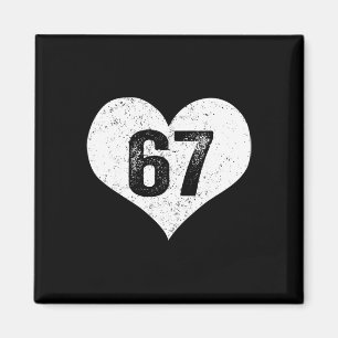 67 Valentine Funny Six Seven 6 7 Meme Gen Alpha Sl Magnet