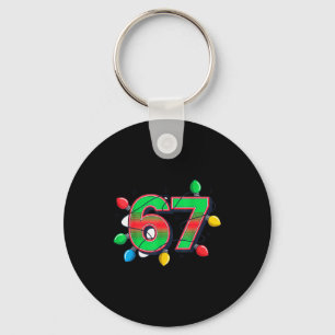 67 Xmas Lights Tacky Meme Design  Key Ring