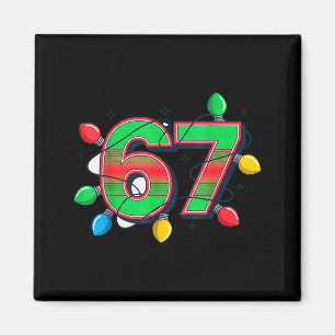 67 Xmas Lights Tacky Meme Design  Magnet