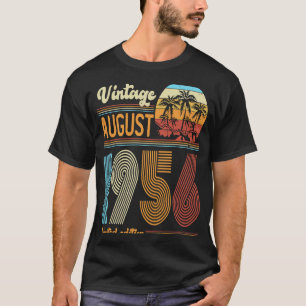 67 Years Old Birthday Vintage August 1956 Women M T-Shirt