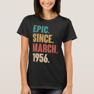 67 Years Old Vintage 1956 Birthday 67th Decoration T-Shirt