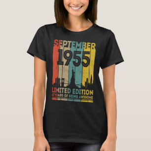 67 Years Old  Vintage September 1955 67th Birthday T-Shirt