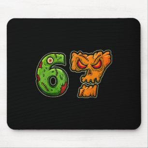 67 Zombie Pumpkin Six Seven Halloween Meme Costume Mouse Pad