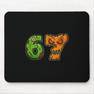 67 Zombie Pumpkin Six Seven Halloween Meme Costume Mouse Pad
