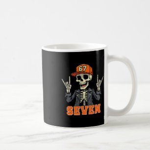 67endy Skeleton – 67 Six Seven Halloween 7 Long Sl Coffee Mug