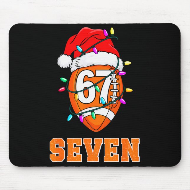 67endy Xmas Football – Six &amp; Seven Matching Co Mouse Pad (Front)