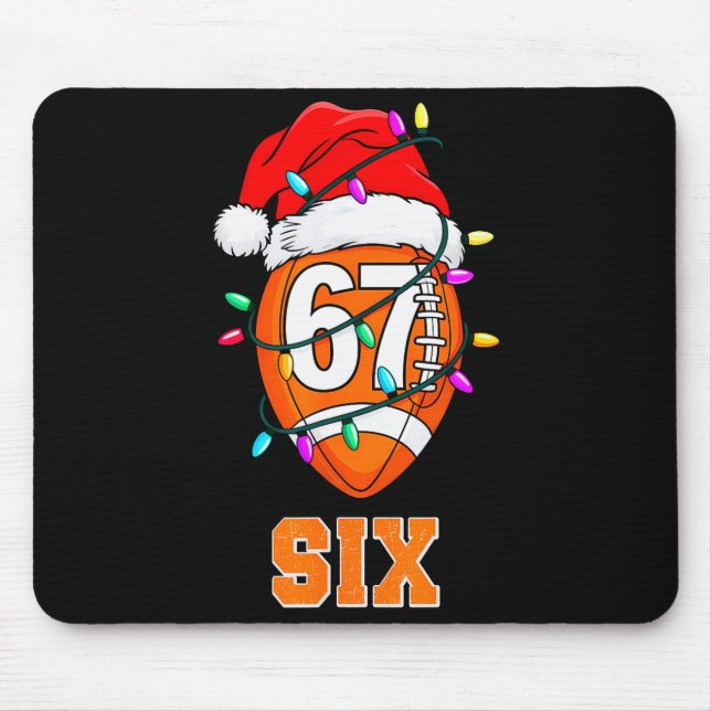 67endy Xmas Football – Six &amp; Seven Matching Co Mouse Pad (Front)