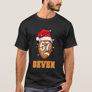 67ENDY Xmas Football Six & Seven Matching Couple 7 T-Shirt