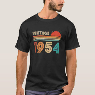 67th Birthday Gift - Vintage 1954 Retro Bday 67 Ye T-Shirt