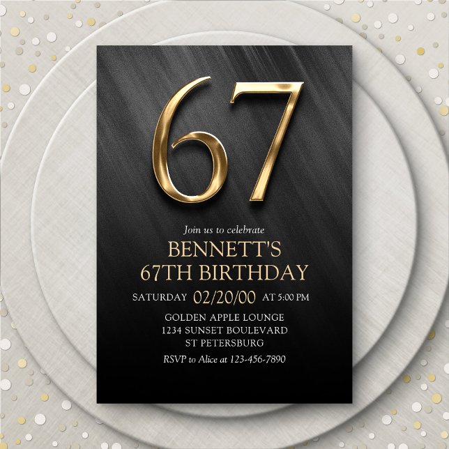 67th Birthday Invitation (Creator Uploaded)