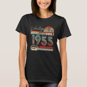 67th Birthday November 1955 Vintage Cassette T-Shirt