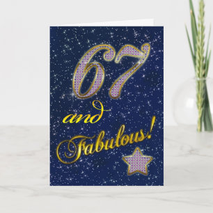 67th Birthday party Invitation