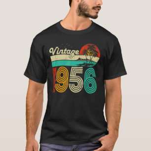 67th Birthday Vintage 1956 67 Year Old  Men Women T-Shirt