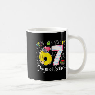 67th Day Of School 67 Six Seven Math Teacher Kids Coffee Mug
