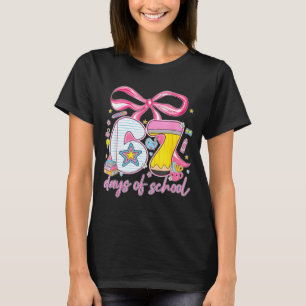 67th Day Of School 67 Six Seven Math Teacher Kids T-Shirt