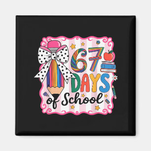 67th Day Of School 67 Six Seven Math Teacher  Magnet