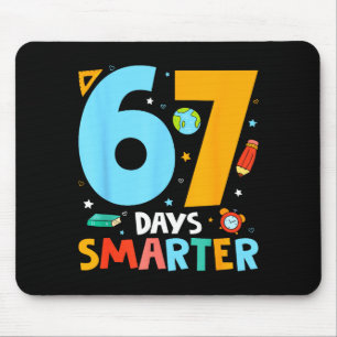 67th Day Of School Funny 67 Days Smarter Teacher B Mouse Pad