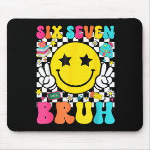 67th Day Of School Shirt 67 Days Smarter Smile Fac Mouse Pad