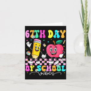 67th Day Of School Shirt 67 Days Smarter Teacher B Card