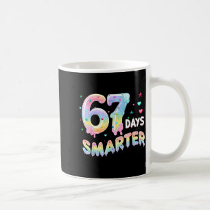 67th Day Of School Shirt 67 Days Smarter Teacher B Coffee Mug