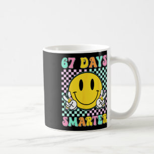 67th Day Of School Shirt 67 Days Smarter Teacher B Coffee Mug