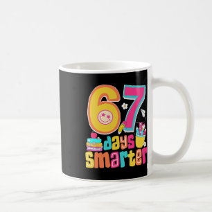 67th Day Of School Shirt 67 Days Smarter Teacher B Coffee Mug