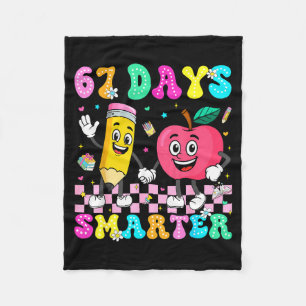 67th Day Of School Shirt 67 Days Smarter Teacher B Fleece Blanket