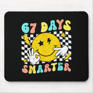 67th Day Of School Shirt 67 Days Smarter Teacher B Mouse Pad