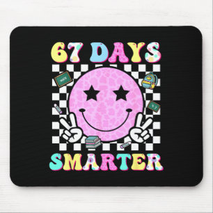 67th Day Of School Shirt 67 Days Smarter Teacher B Mouse Pad