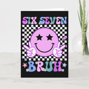 67th Day Of School Shirt Six Seven Bruh Teacher Bo Card