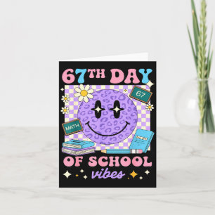 67th Day Of School Six Seven 67 Meme  Card