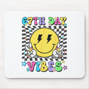 67th Day Of School Vibes 67 Days Smarter Teacher B Mouse Pad