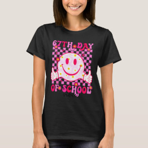 67th Day Of School Vibes 67 Meme Cute Smile Face T T-Shirt