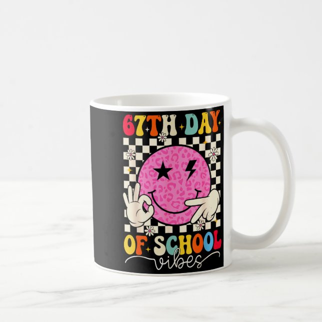 67th Day Of School Vibes Funny Six Seven 67 Meme S Coffee Mug (Right)