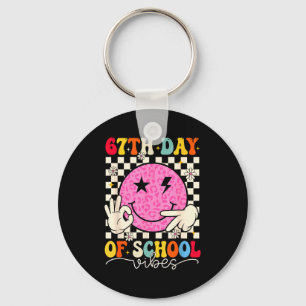 67th Day Of School Vibes Funny Six Seven 67 Meme S Key Ring