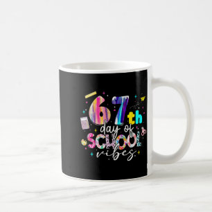 67th Day Of School Vibes Funny Six Seven 67 Studen Coffee Mug