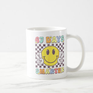 67th Days Smarter Smile Face 67 Days School Teache Coffee Mug