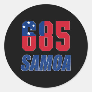 685 Samoa Classic Round Sticker