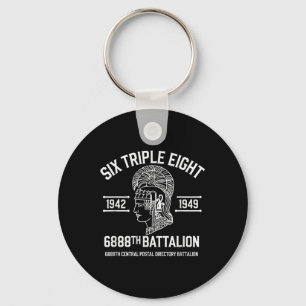 6888th Central Postal Directory Battalion 6 Triple Key Ring