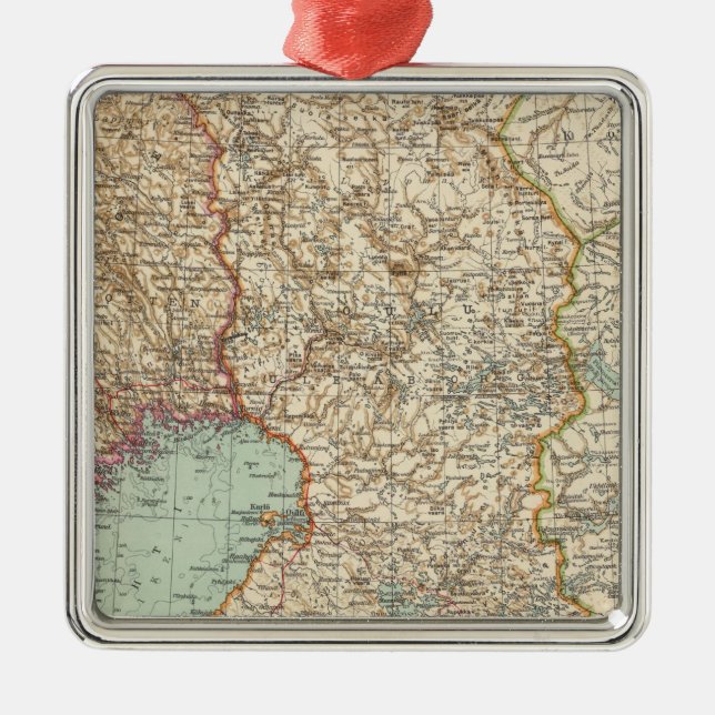 68 Finland Metal Tree Decoration (Front)