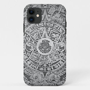 [68] Mayan [Aztec] Calendar [Silver] iPhone 11 Case