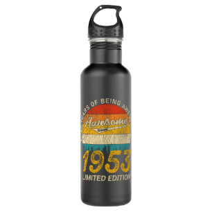 68 Year Old Bday 1953 Awesome Since 68th Birthday 710 Ml Water Bottle