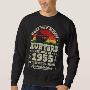 68 Year Old Deer Hunting Hunters Vintage 1955 68th Sweatshirt
